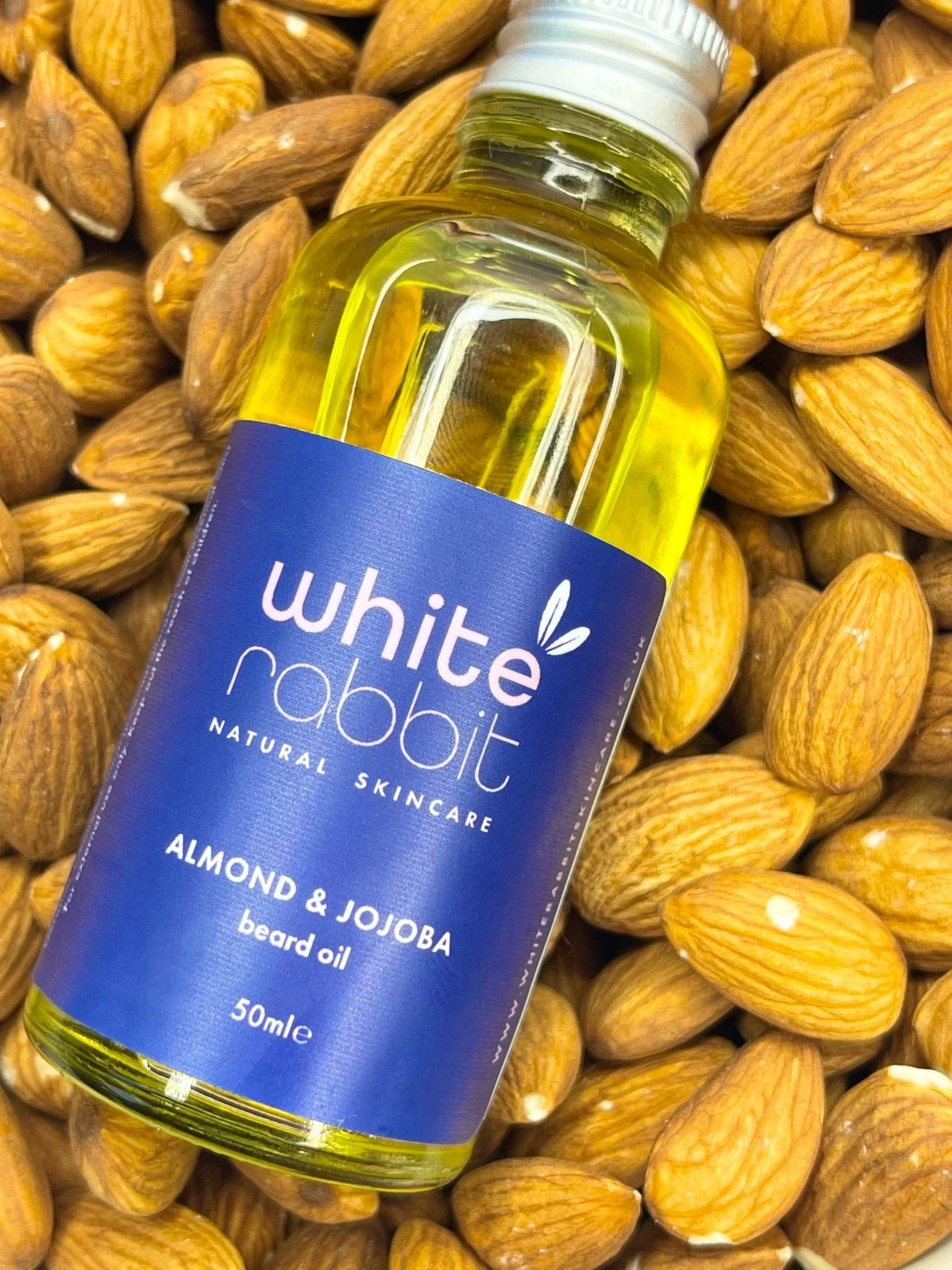White Rabbit Skincare - Almond & Jojoba Skin and Beard Boosting Oil - 50ml - Image 2