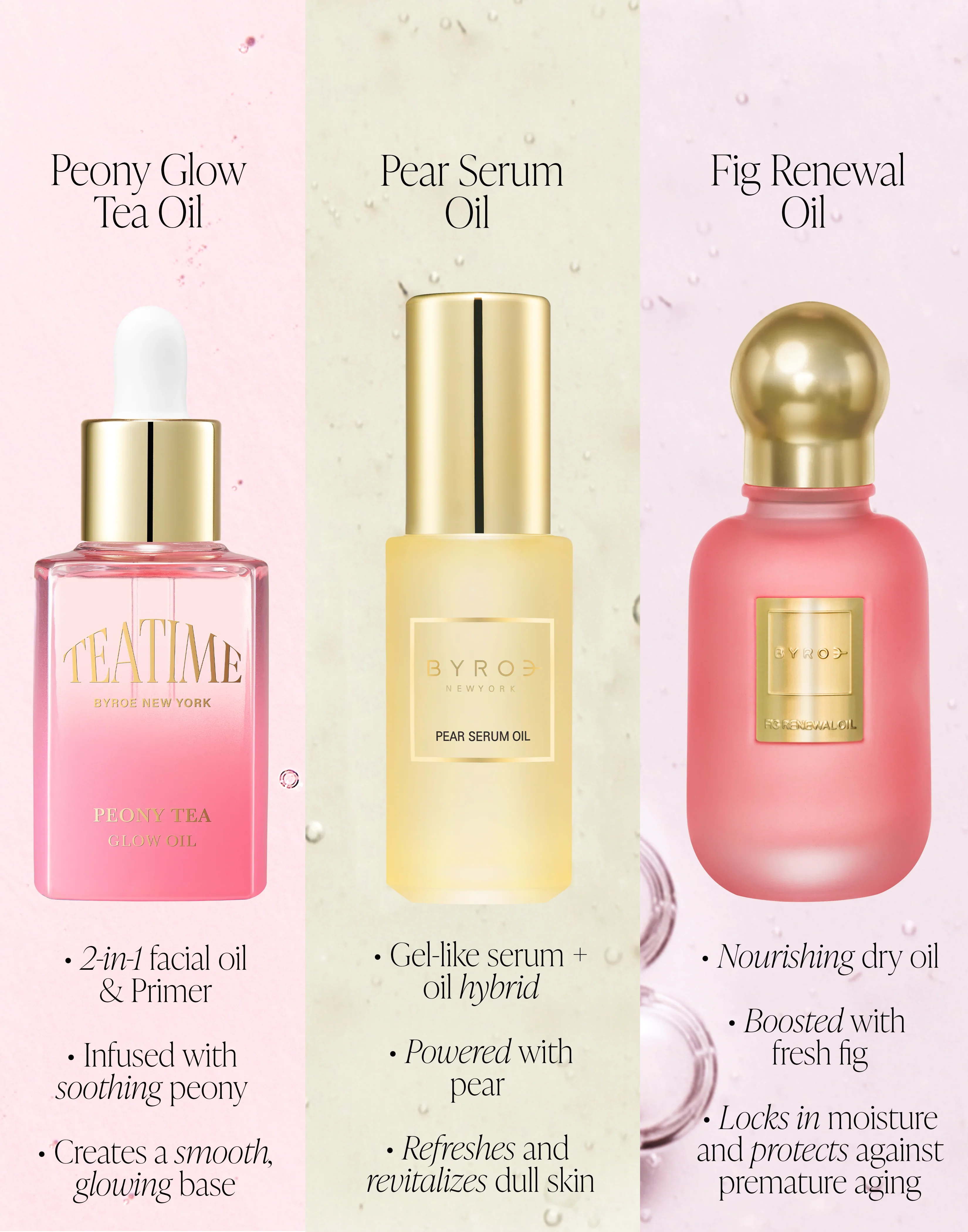 BYROE New York Peony Tea Glow Oil 30ml - Image 4
