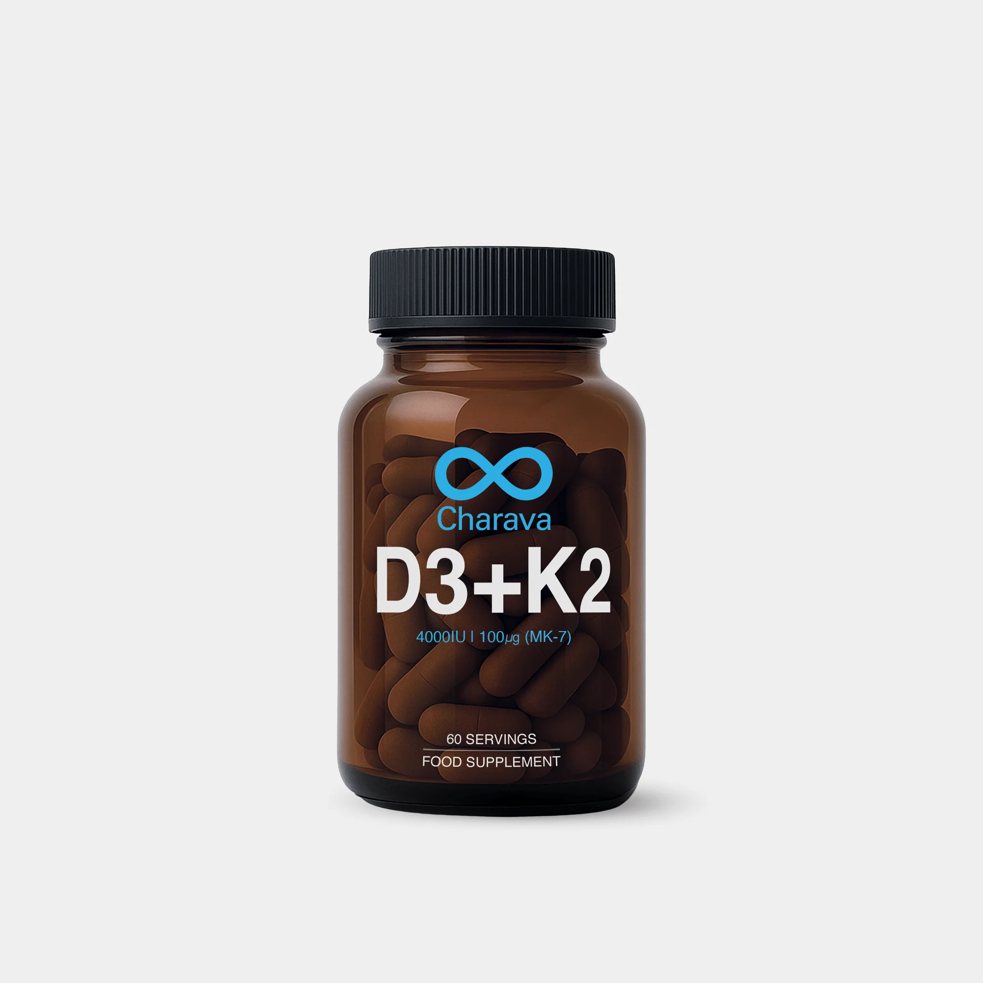 Charava UK -  Vitamin D3 (4000IU) + K2 (MK-7) - Image 6