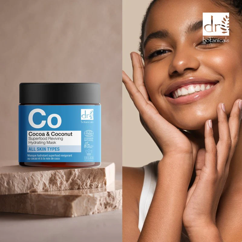 Dr Botanicals - Cocoa & Coconut Superfood Reviving Hydrating Mask 60ml - Image 3