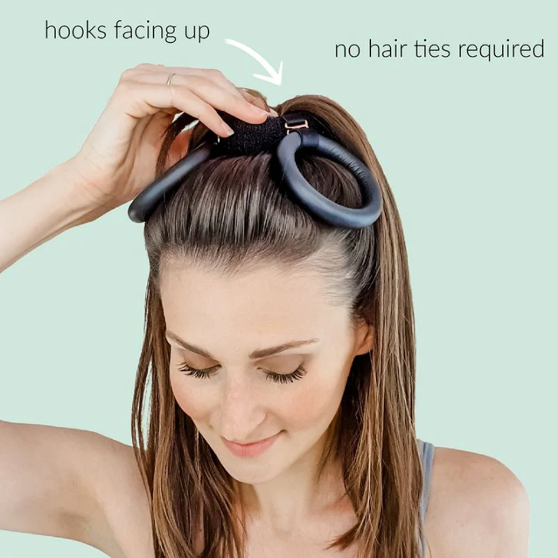 Cordina Hair Flower Curl with Clips & Waver Bun Bundle - Image 4