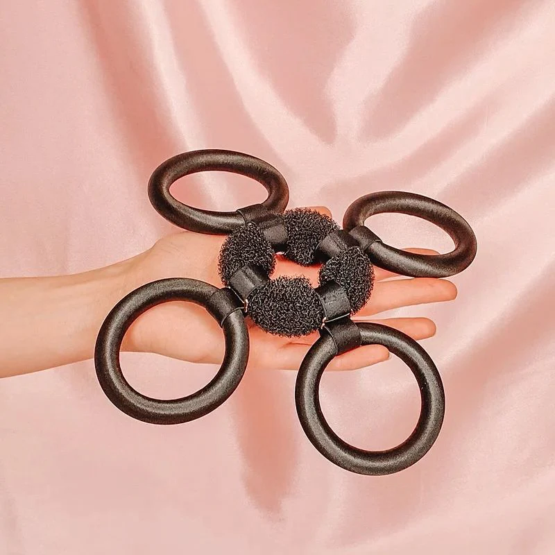 Cordina Hair Satin Flower Curl® + Claw Clips - 4 Rings (Medium Hair) - Image 3