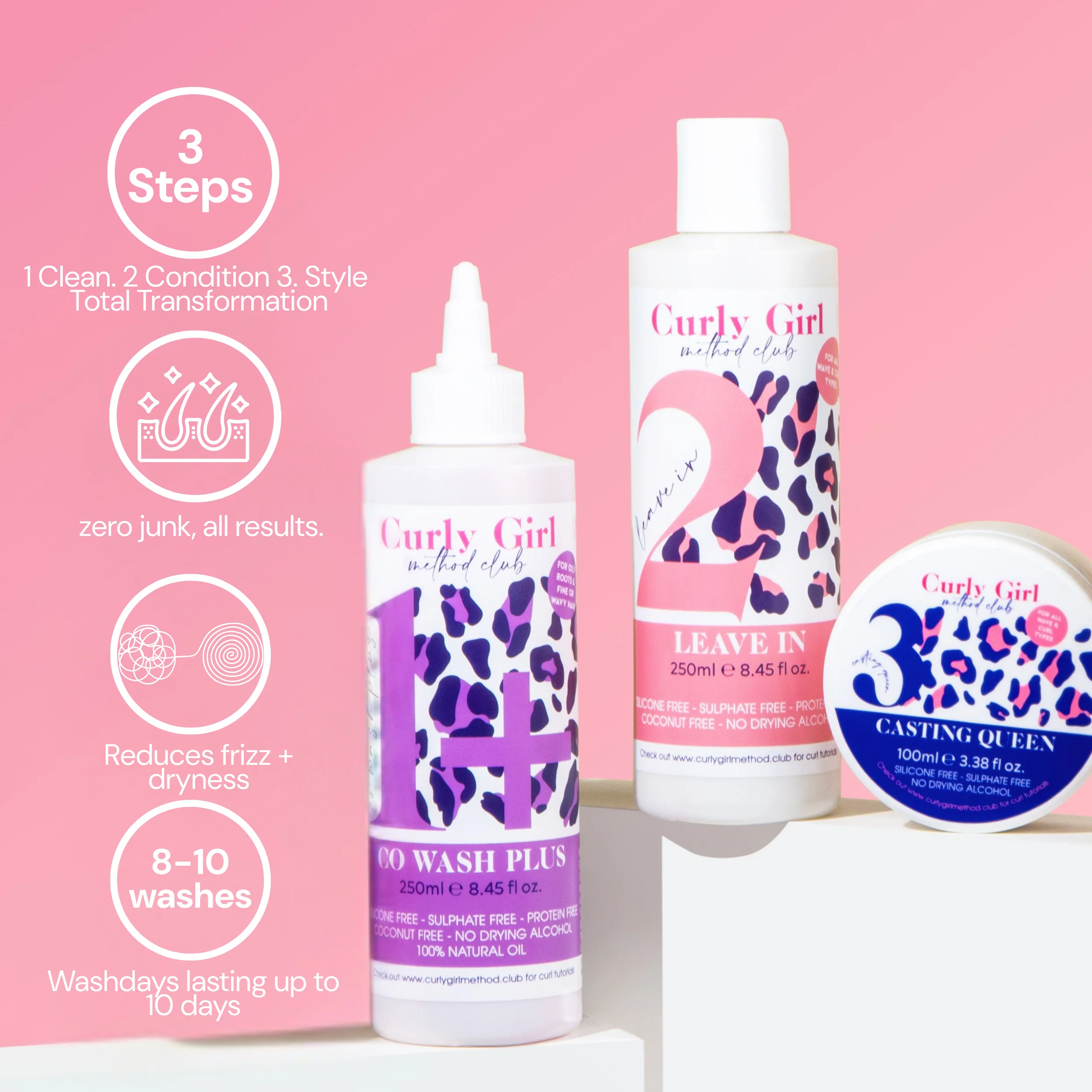 Curly Girl Wavy + Curly Washday Works | 3-Step Set - Image 2