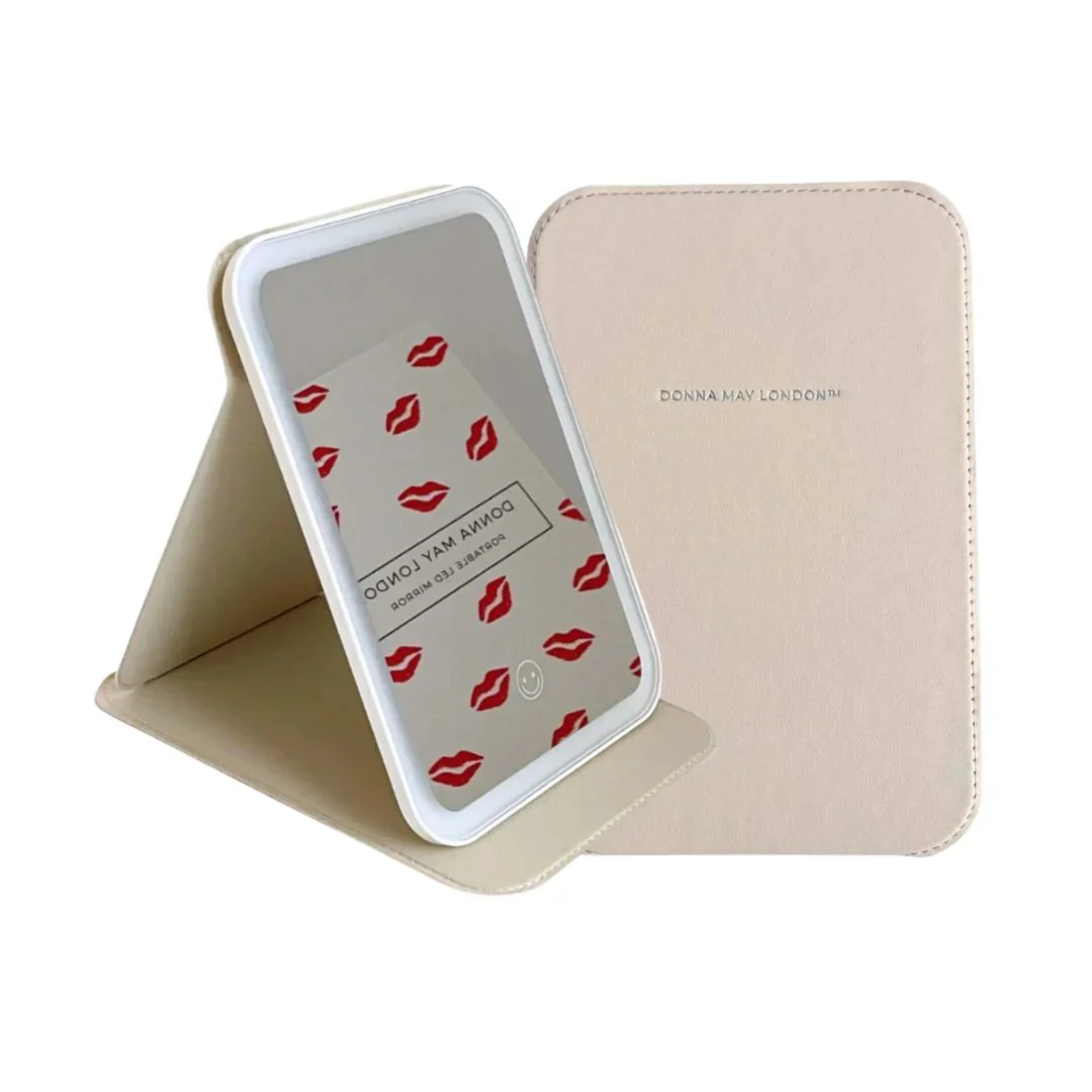 Donna May London - Full Face Portable LED Mirror: Blush Pink - Image 2