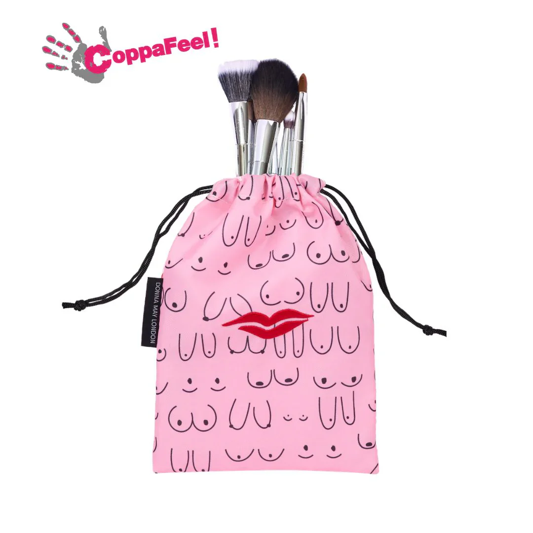 Donna May London SPECIAL EDITION Open Flat Makeup Bag Proudly Supporting CoppaFeel! - Image 4