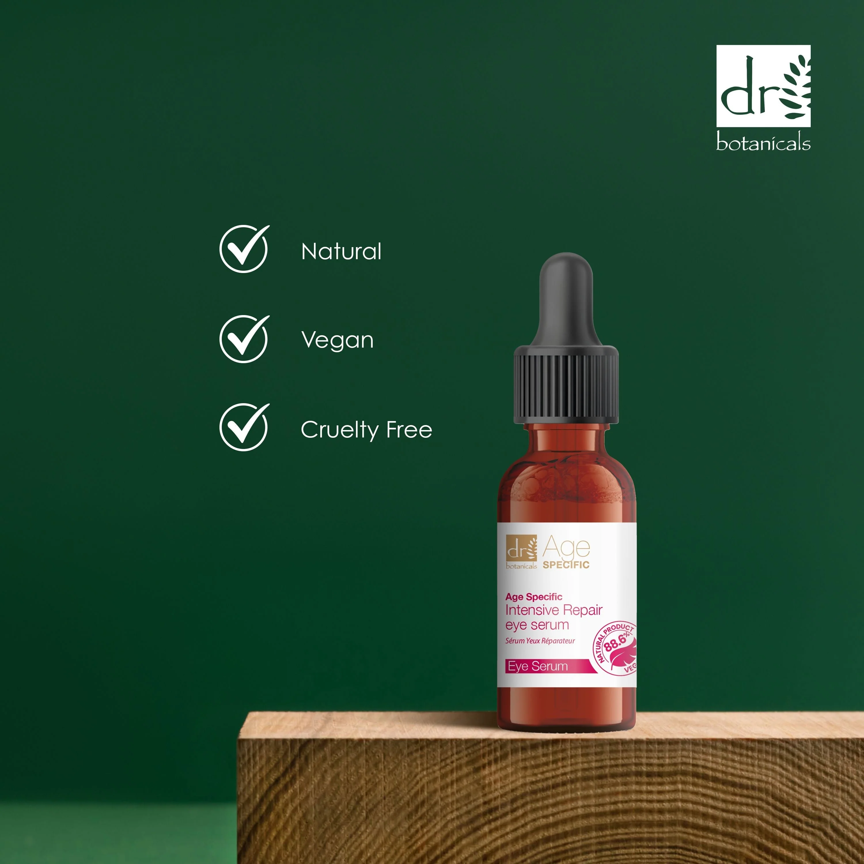 Dr Botanicals - Age Specific Intensive Repair Eye Serum 15ml Twin Value Savings Pack - Image 4