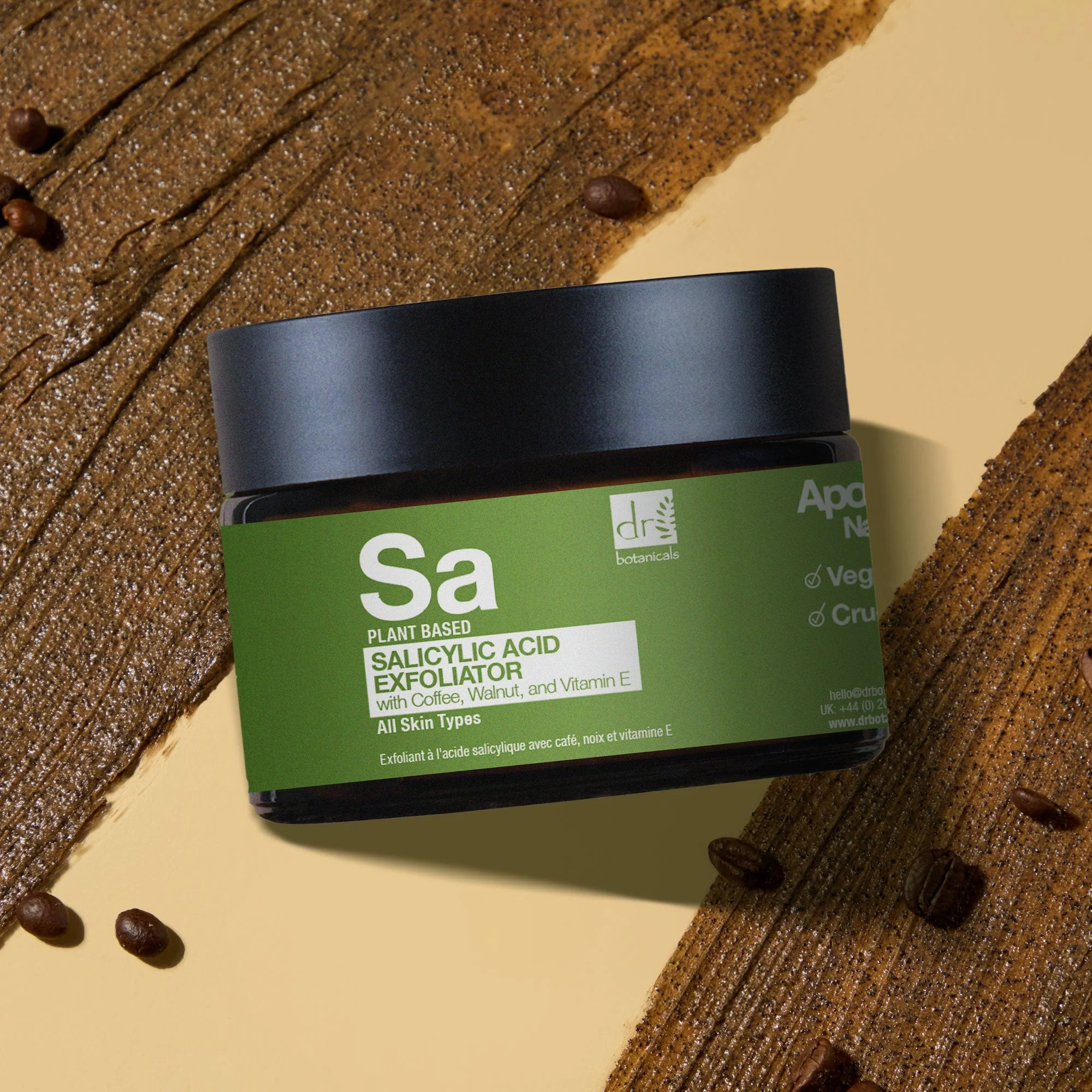 Dr Botanicals - Salicylic Acid Exfoliator with Coffee, Walnut & Vitamin E 60ml - Image 4