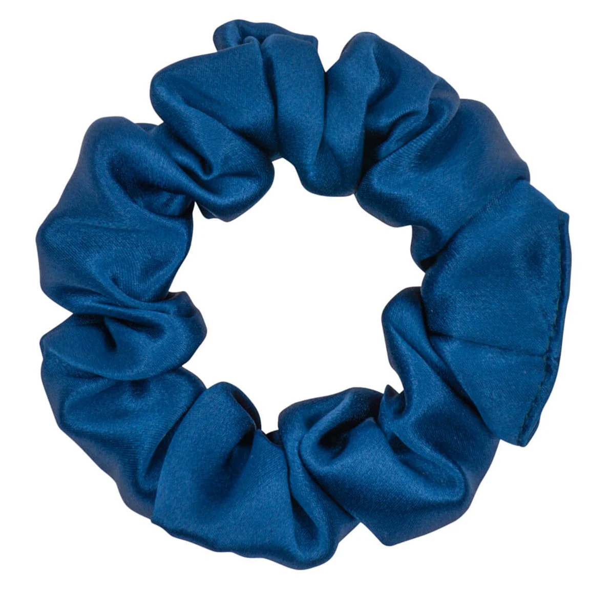 Dream Silk Navy Blue Silk Scrunchie - Regular