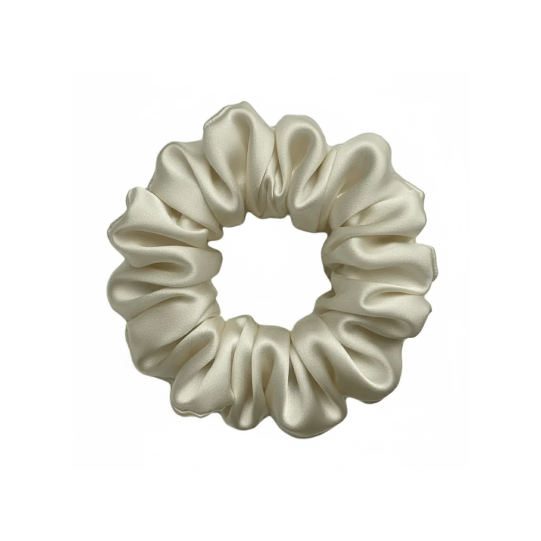 Dream Silk Champagne Silk Scrunchie - Regular