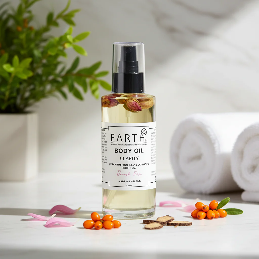 Earth From Earth - EARTH BODY OIL WITH DAMASK ROSE - 150 ML - Image 2