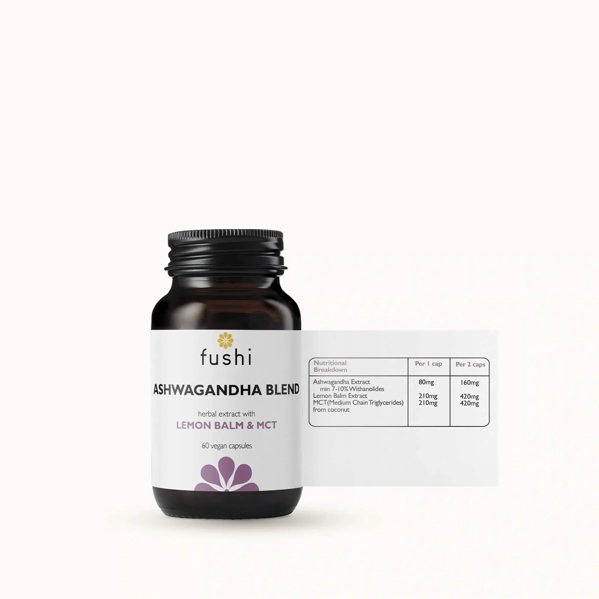 Fushi Wellbeing - Ashwagandha with Vegan MCT Extract - Image 2