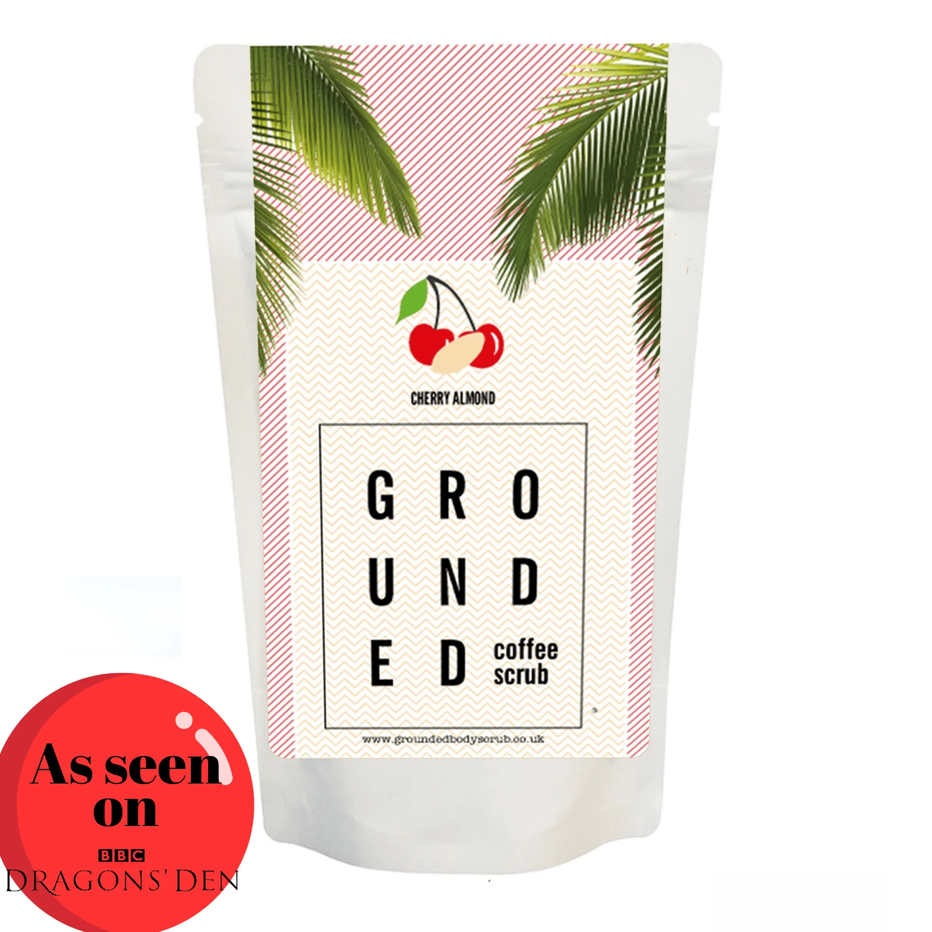 Grounded Body - Cherry Almond Coffee Body Exfoliating Scrub (200g) - Image 3