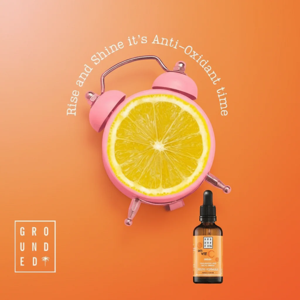 Grounded Body - Vitamin C and Hyaluronic Acid Anti-Ageing Serum - Image 3