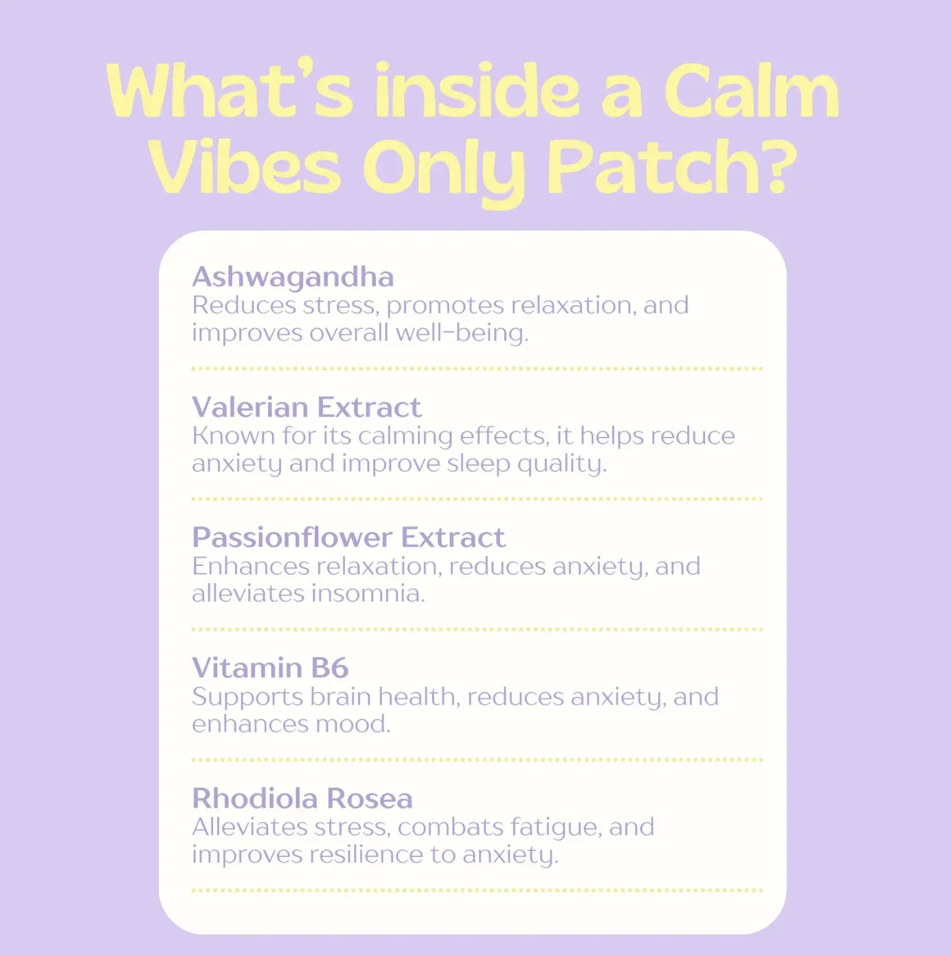 Hapi Patch - Calm Vibes Only Patches, 30 Pack - Image 3