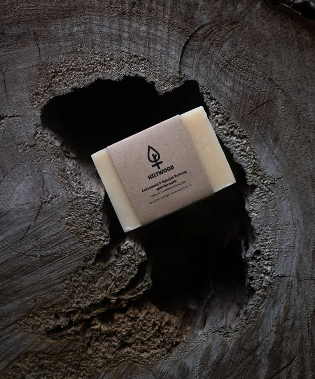 Hiltwood Cedarwood & Spanish Verbena with Turmeric Natural Soap Bar - Image 4