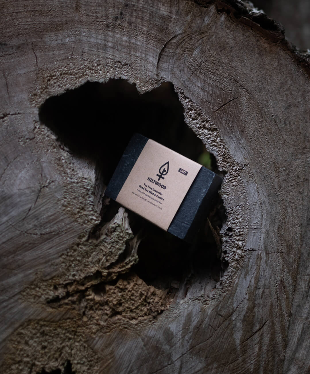Hiltwood Tea Tree Lavender Dead Sea Mud & Pumice Natural Soap Bar (With Grit) - Image 4