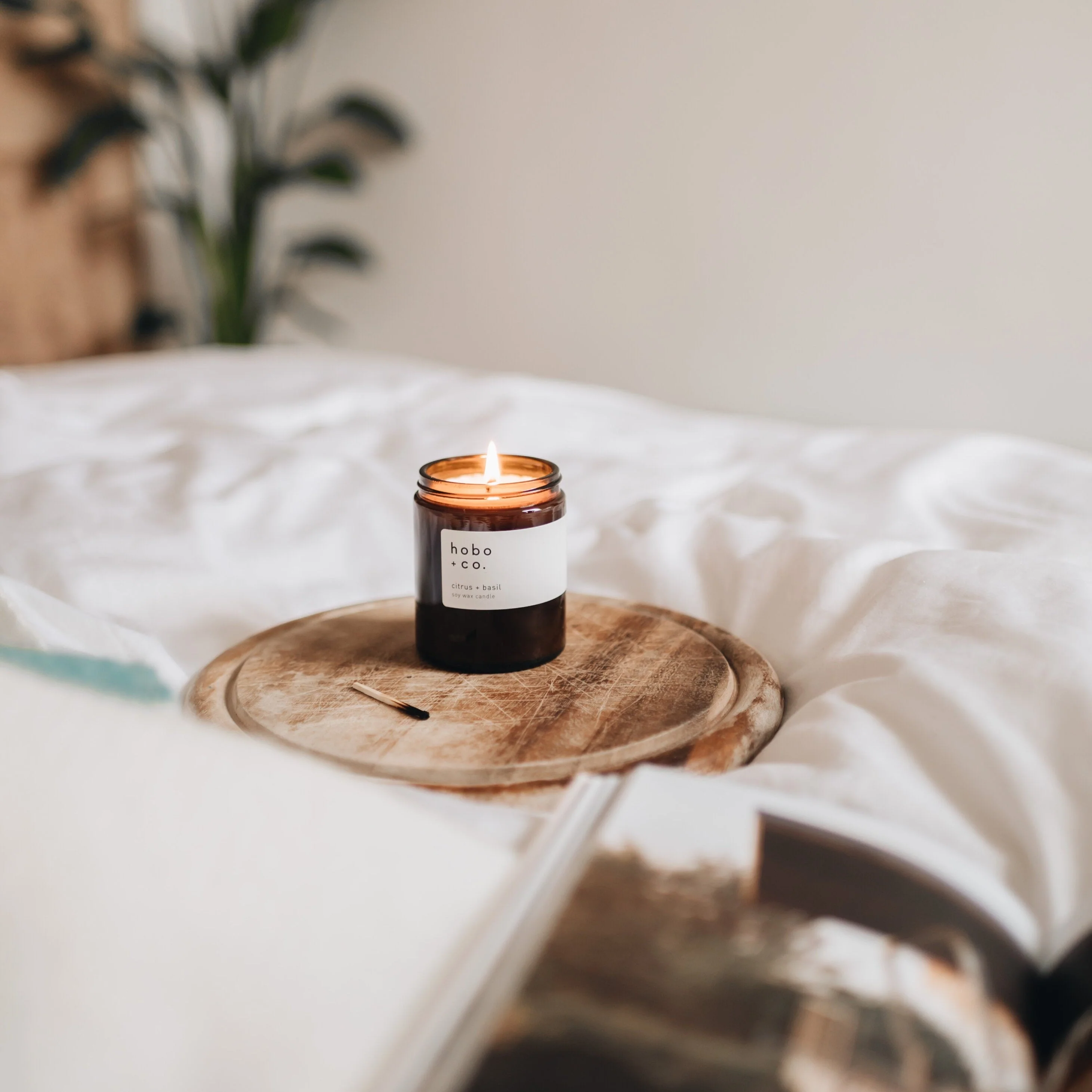 Hobo+Co - Glass Jar Fig and Cassis Candle - Image 2