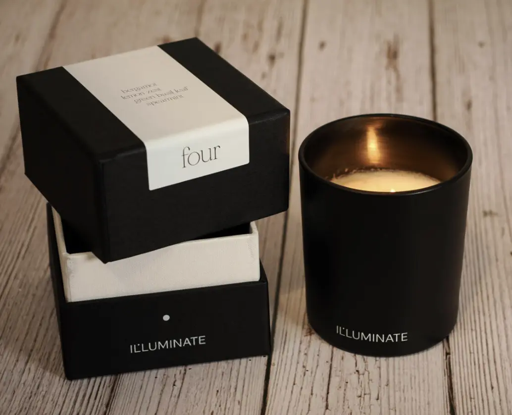 IL LUMINATE Refillable Candles: Candle Four - Basil and Italian Cyprus - Image 3