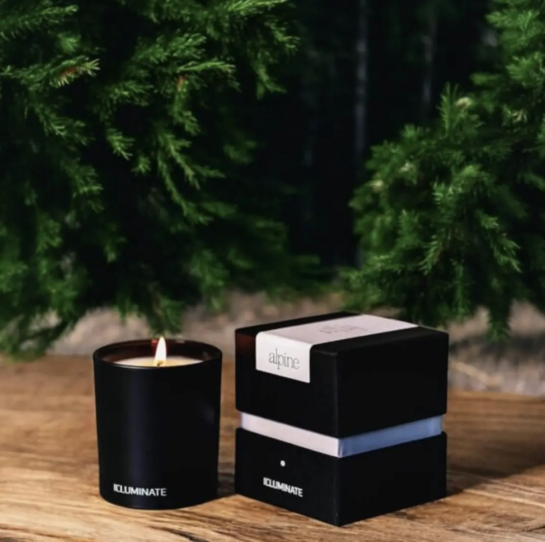IL LUMINATE Refillable Candles: Candle Alpine - Peppermint and Fir Needle - Image 4