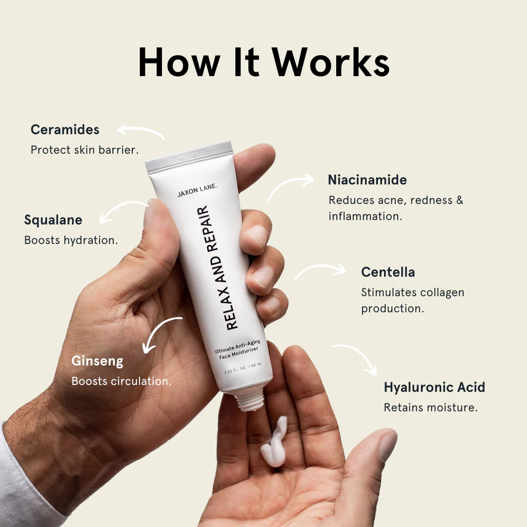Jaxon Lane Relax And Repair Ultimate Anti Aging Moisturiser 60ml - Image 7