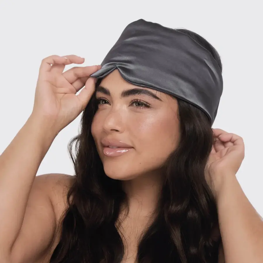 Kitsch Pillow Eye Mask - Charcoal - Image 2