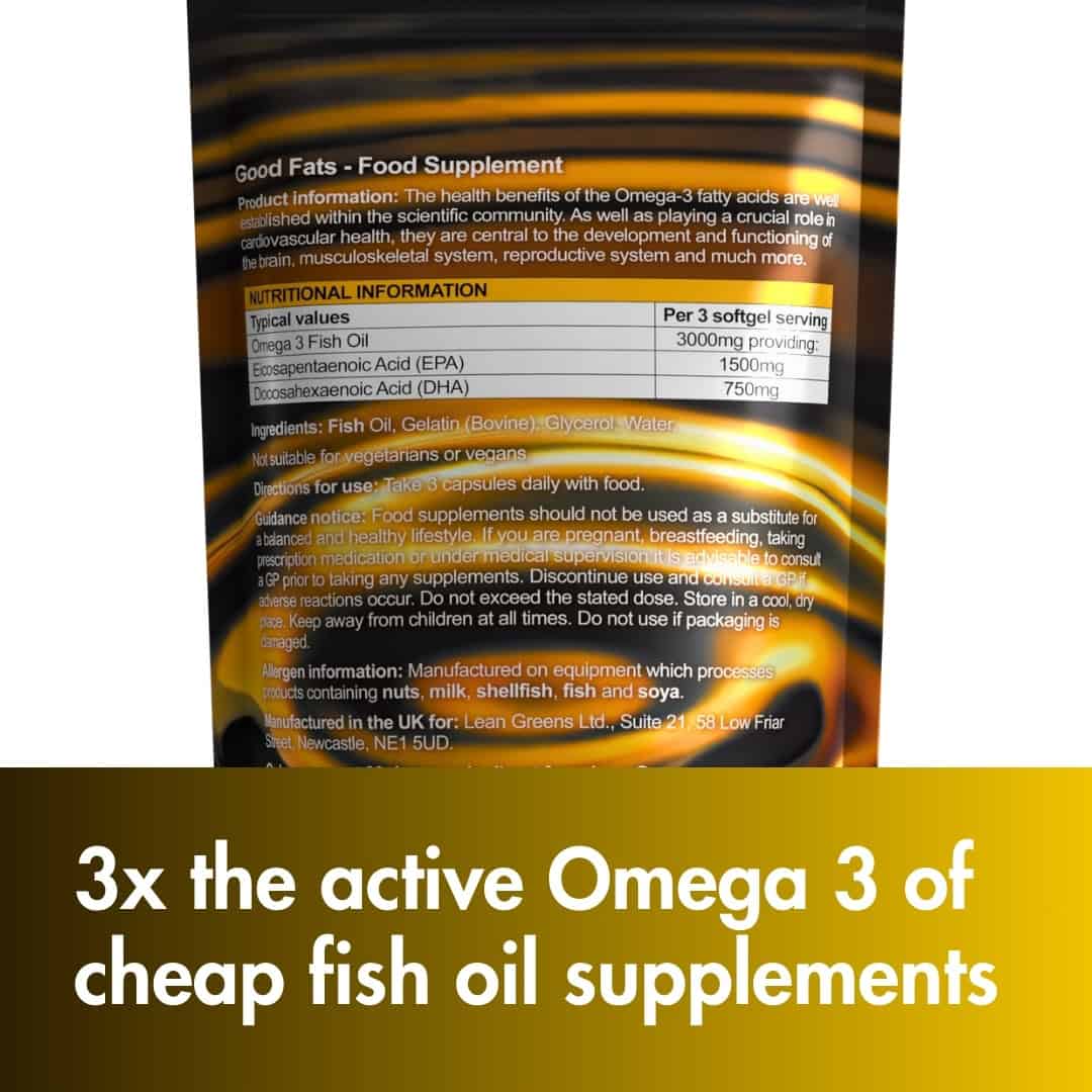 Lean Greens - Good Fats - Premium Omega 3 Fish Oils - Image 4