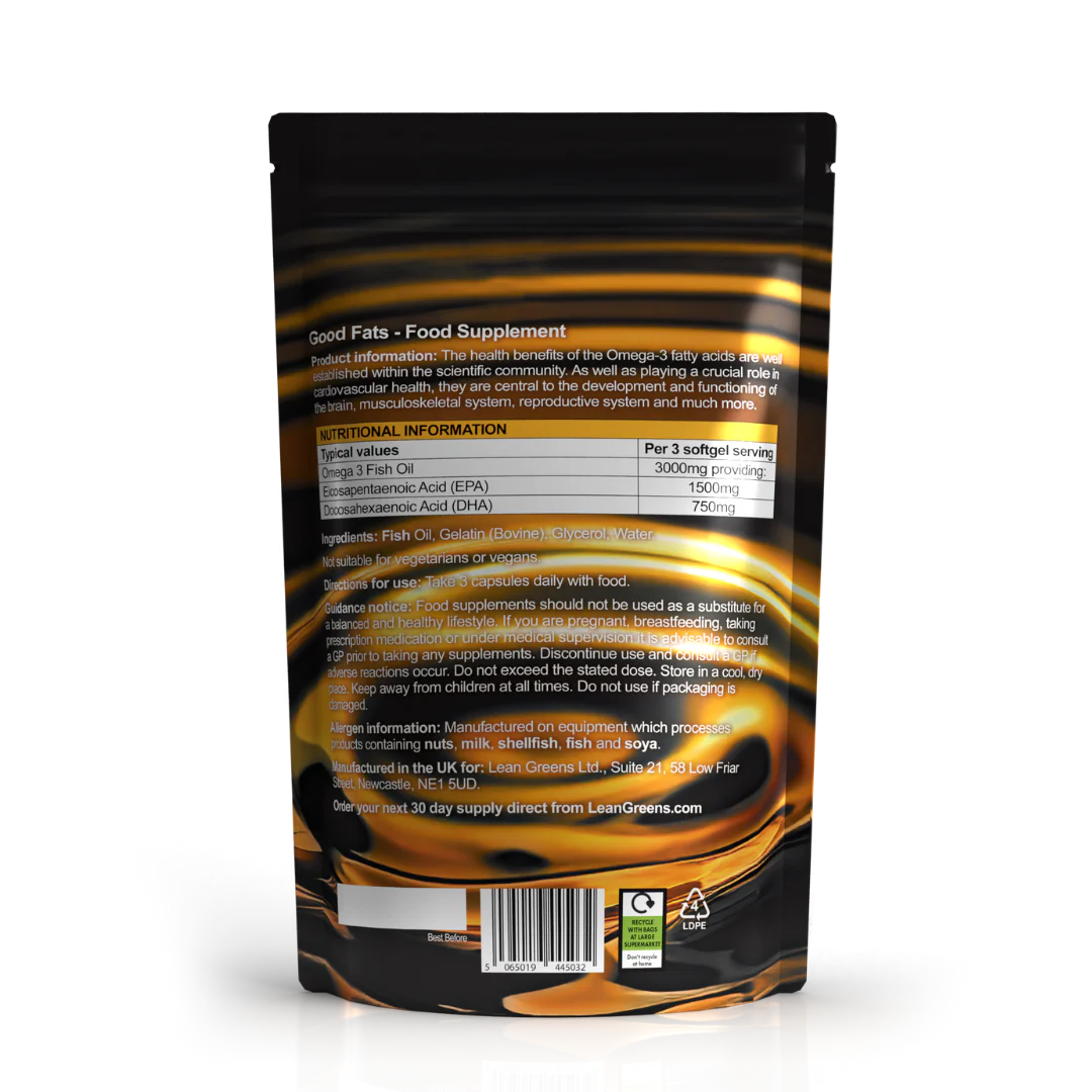 Lean Greens - Good Fats - Premium Omega 3 Fish Oils - Image 7
