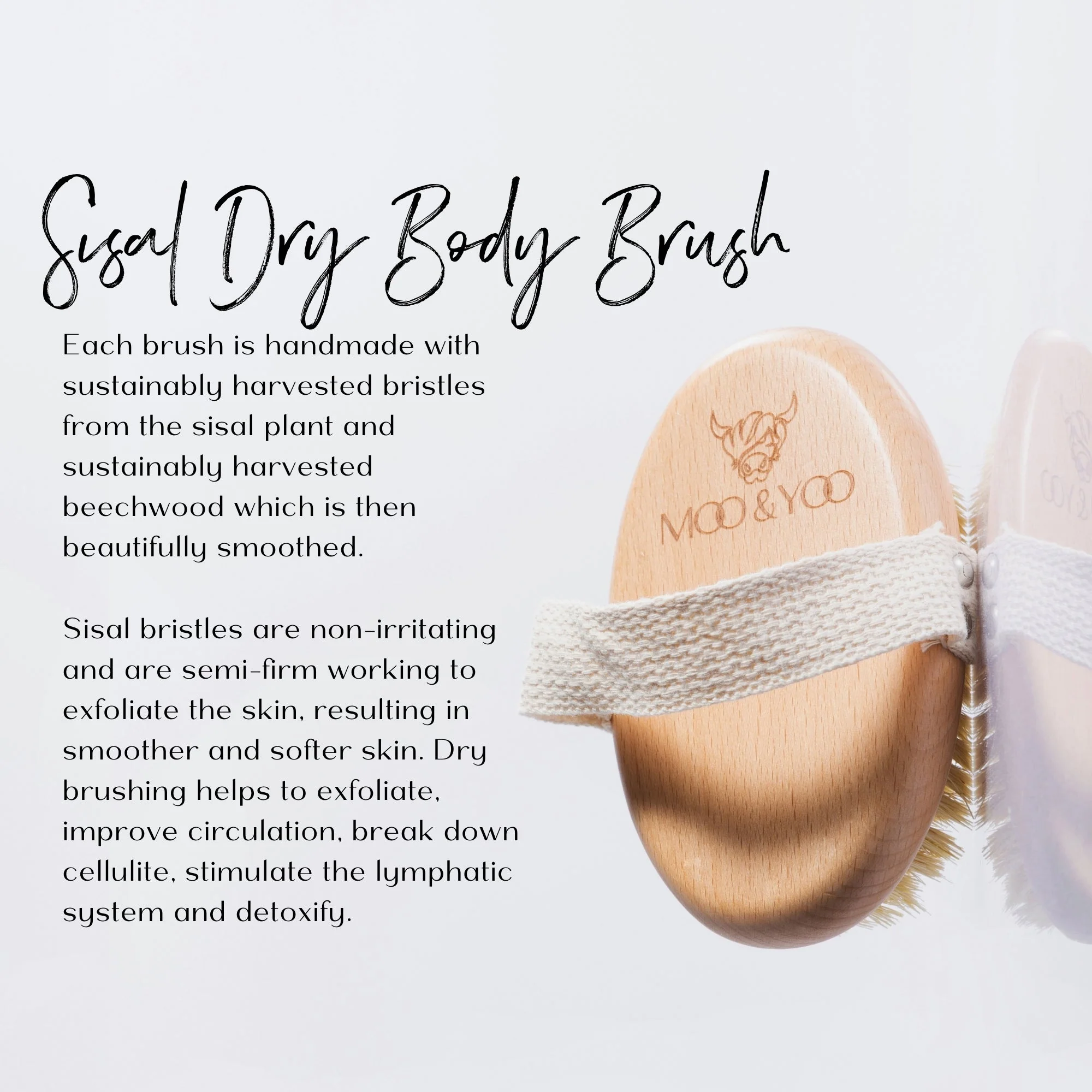 Moo&You Sisal Dry Body Brush - Image 3