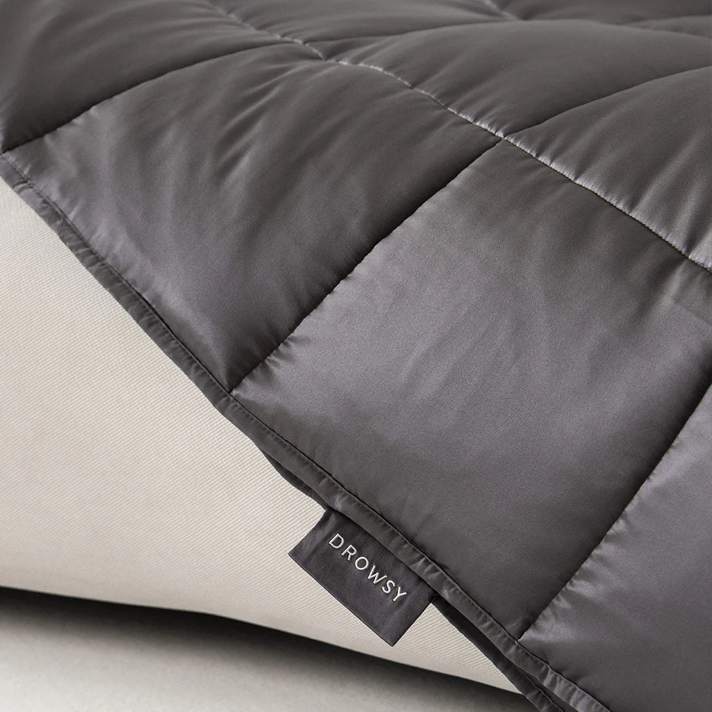 Drowsy Sleep Co Moonlight Shadow Silk Weighted Blanket - Image 3