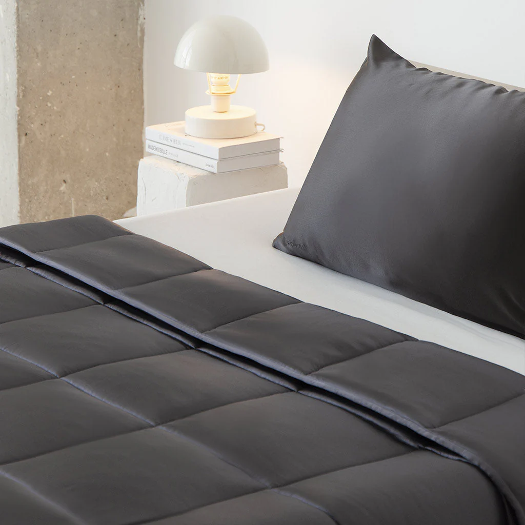 Drowsy Sleep Co Moonlight Shadow Silk Weighted Blanket - Image 8