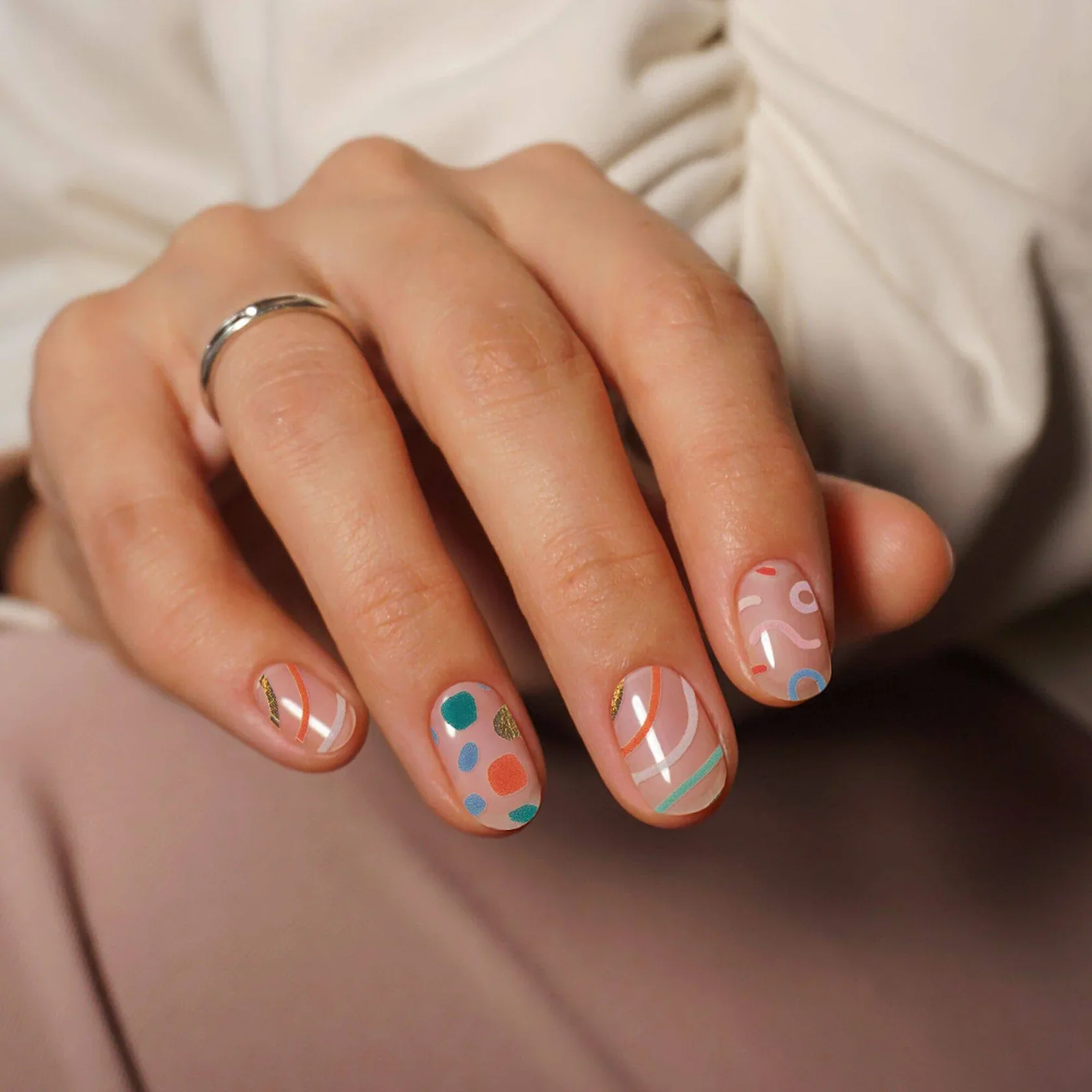 MoYou London Gel Nail Strip ★ Confetti Dip - Image 9