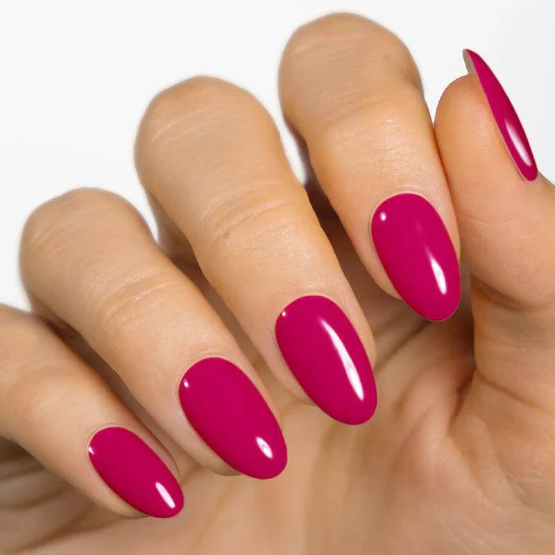 MoYou London Gel Nail Strip ★ Deep Pink - Image 4