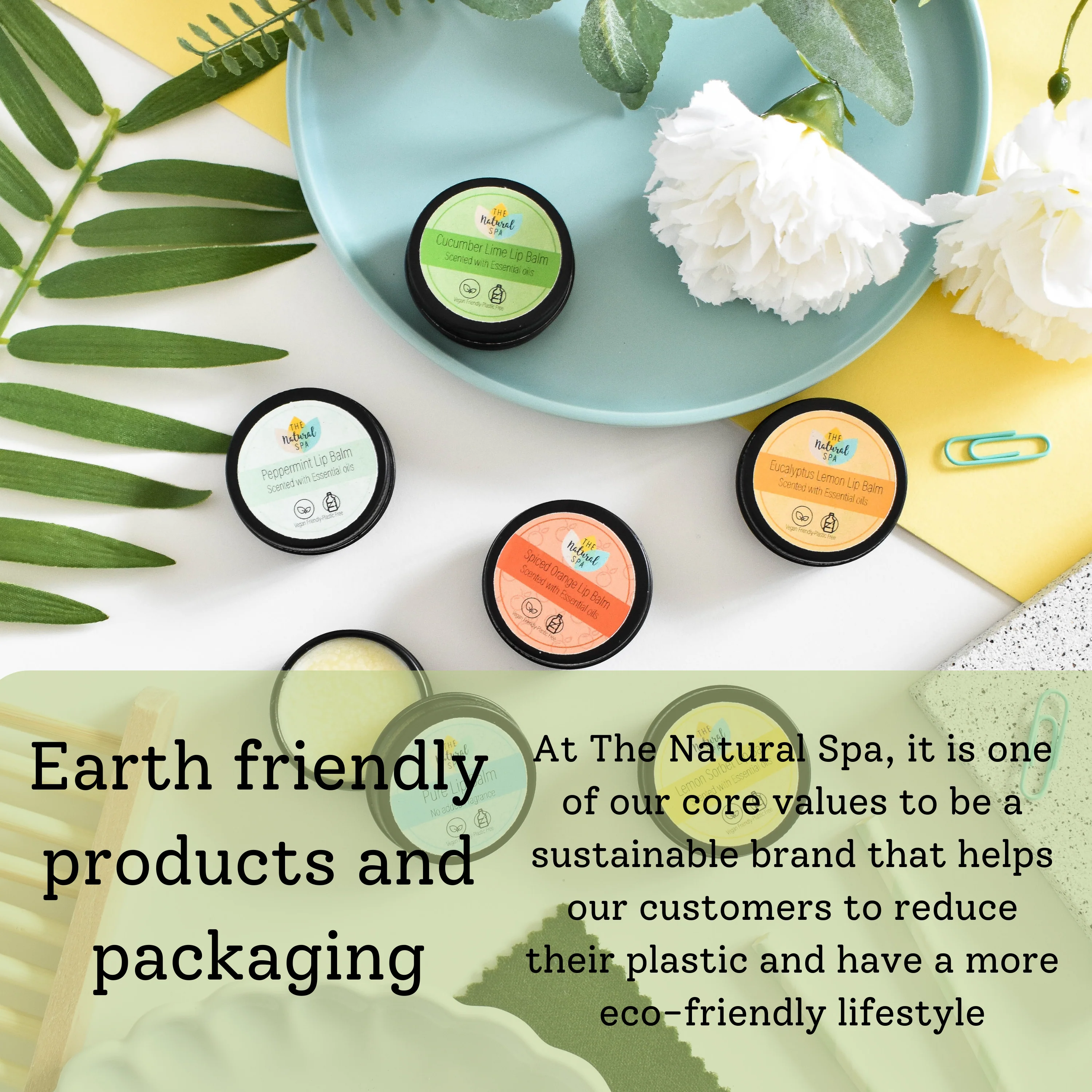 The Natural Spa - Cucumber Lime All Natural Lip Balm - Image 4