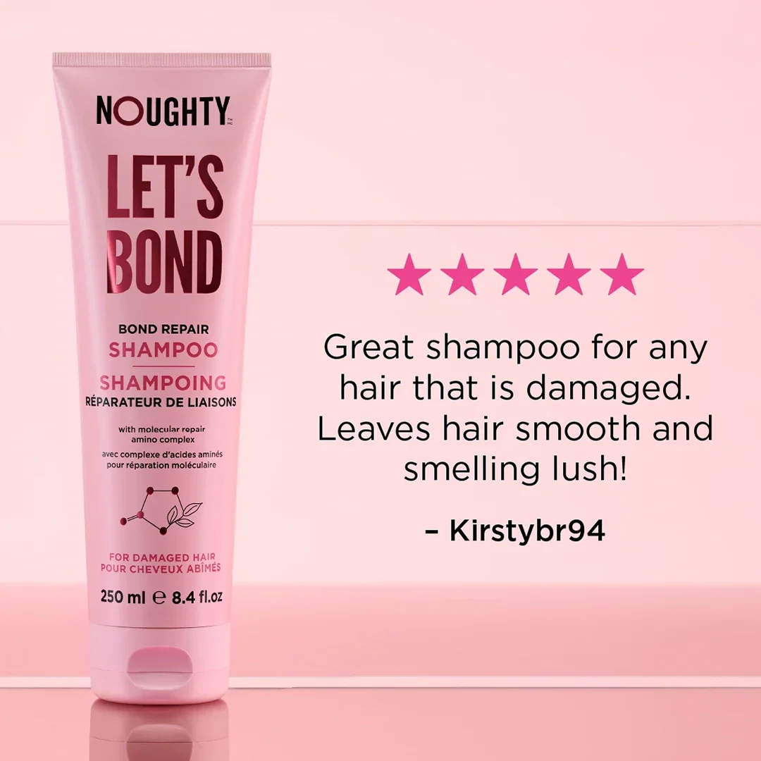Noughty Haircare Let's Bond Shampoo - Treat Damaged Hair - Image 6