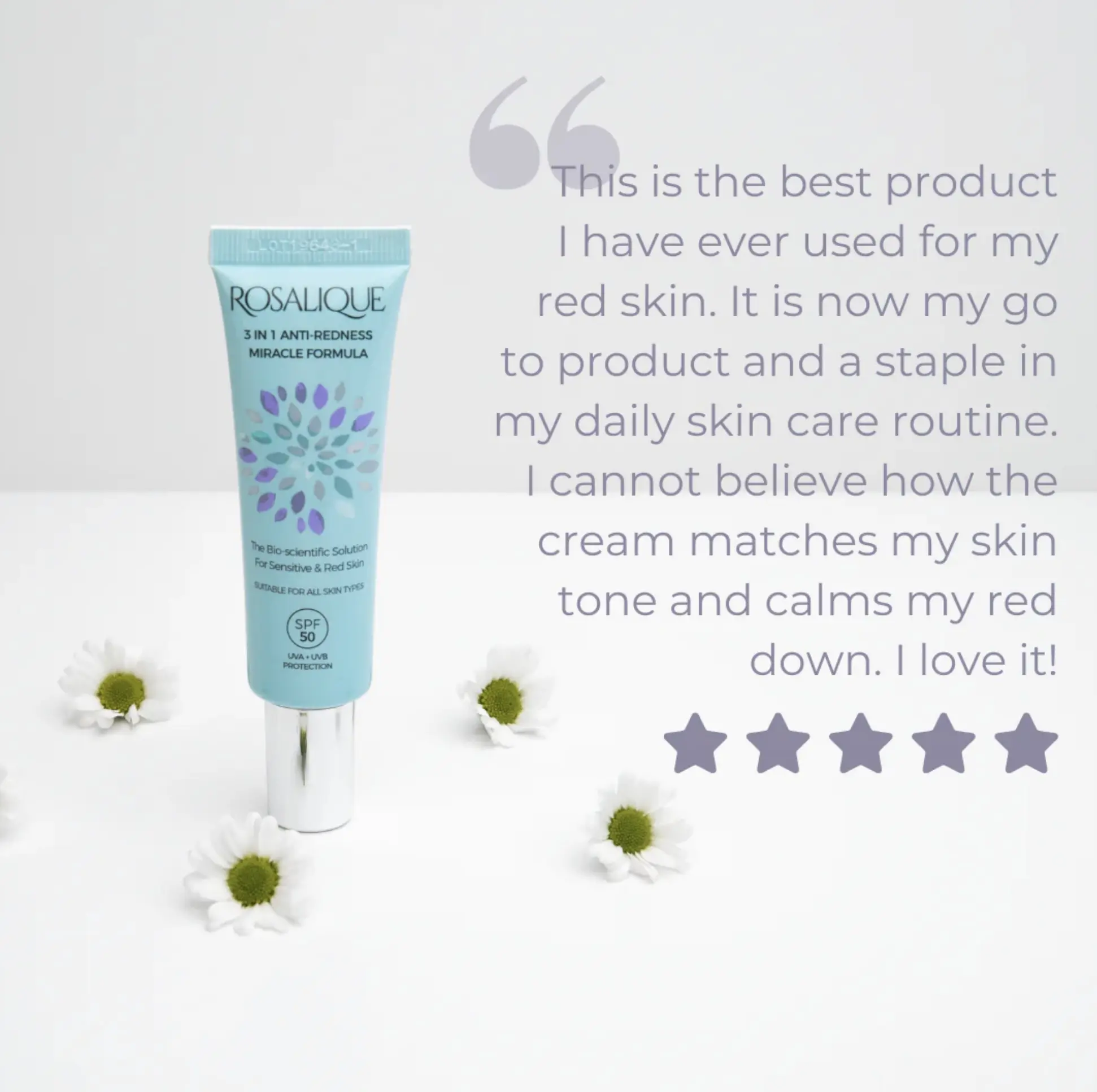 Rosalique 3 in 1 Anti-Redness Miracle Formula SPF50 - Image 5