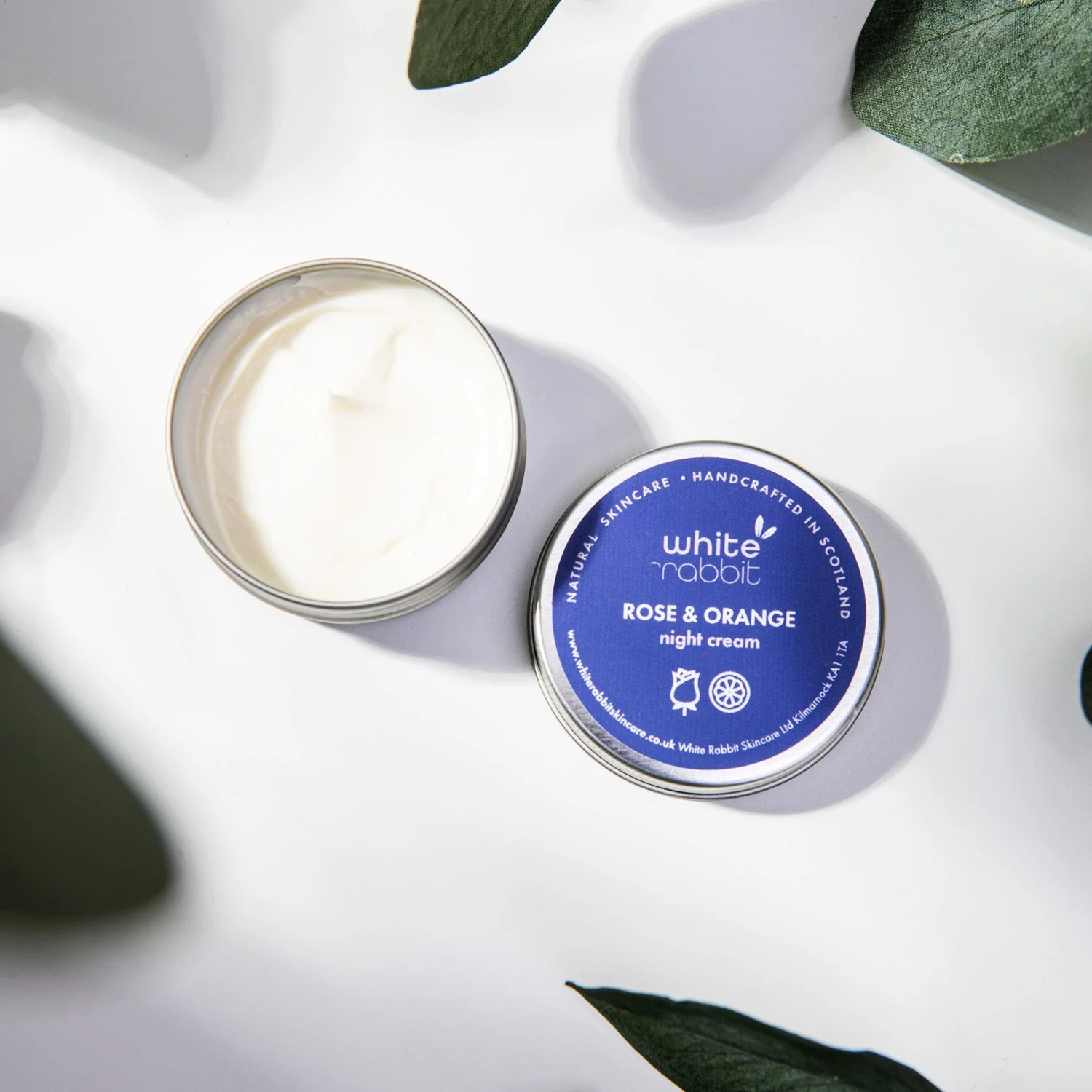 White Rabbit Skincare - Rose & Orange Rejuvenating Night Cream Moisturiser - 30ml