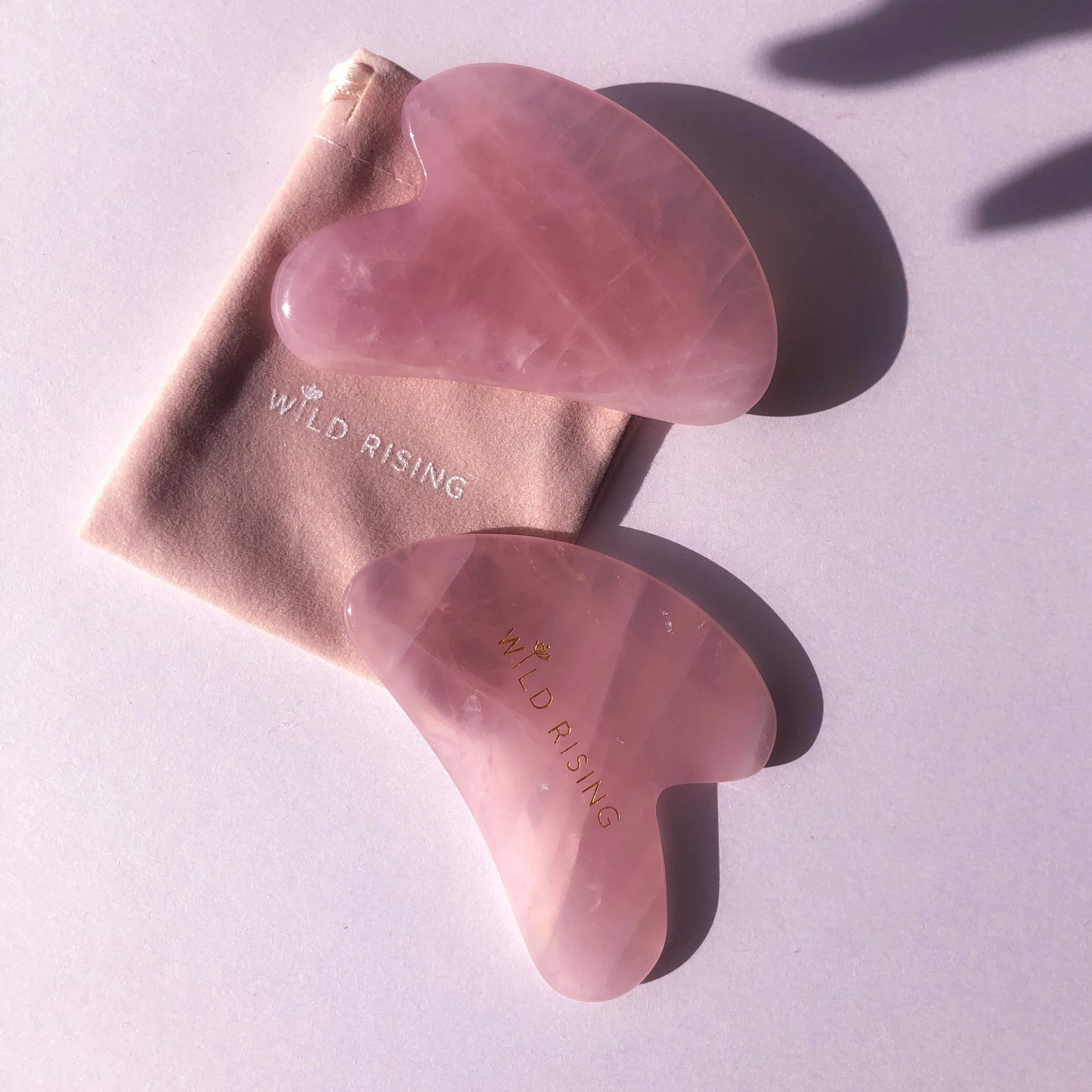 Wild Rising Skincare - Rose Quartz Gua Sha - Image 5
