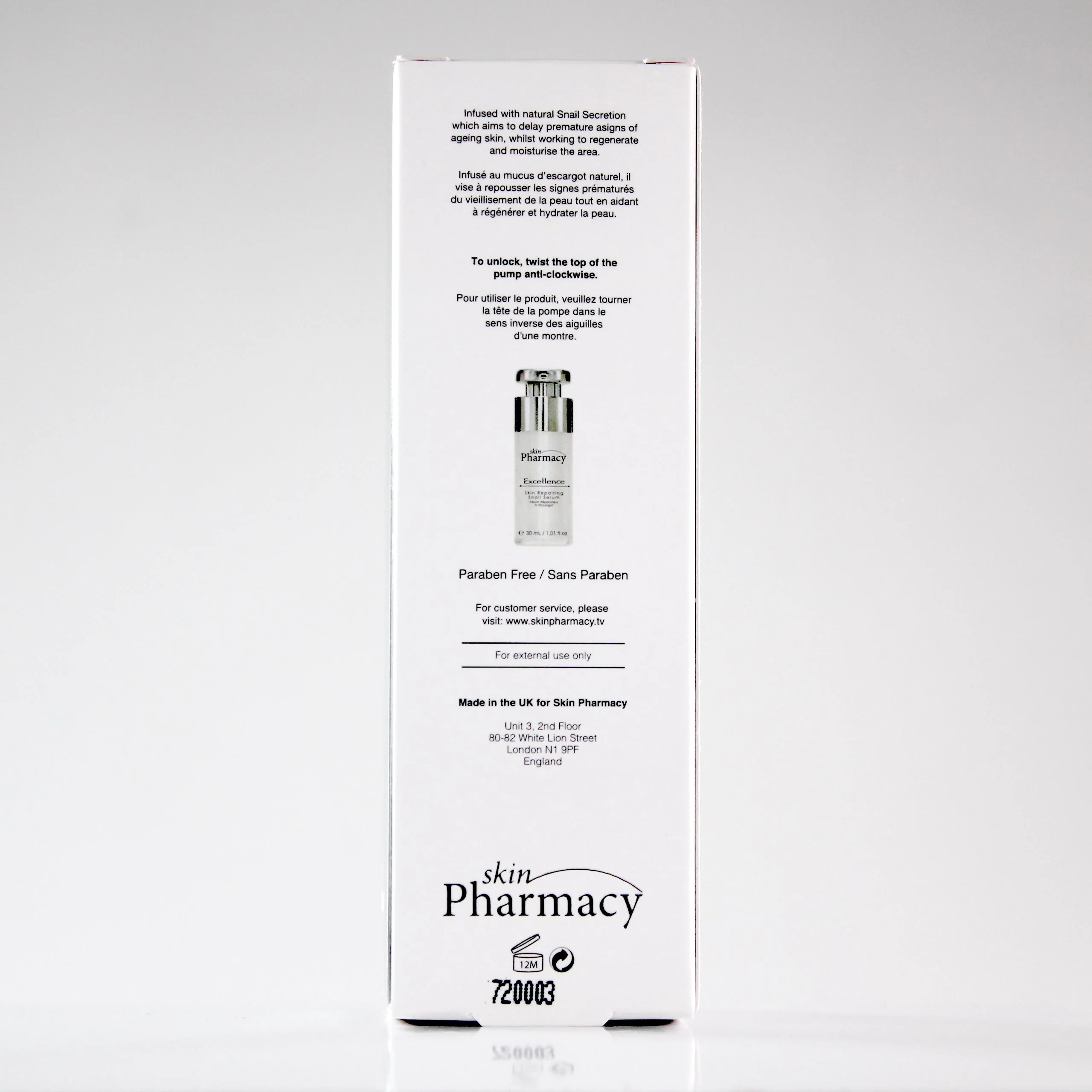 skinChemists Excellence Skin Repairing Snail Serum 30ml - Image 2