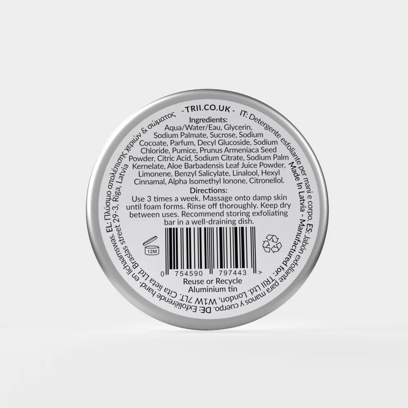 trii Incense Hand & Body Exfoliating Wash Bar - Image 3