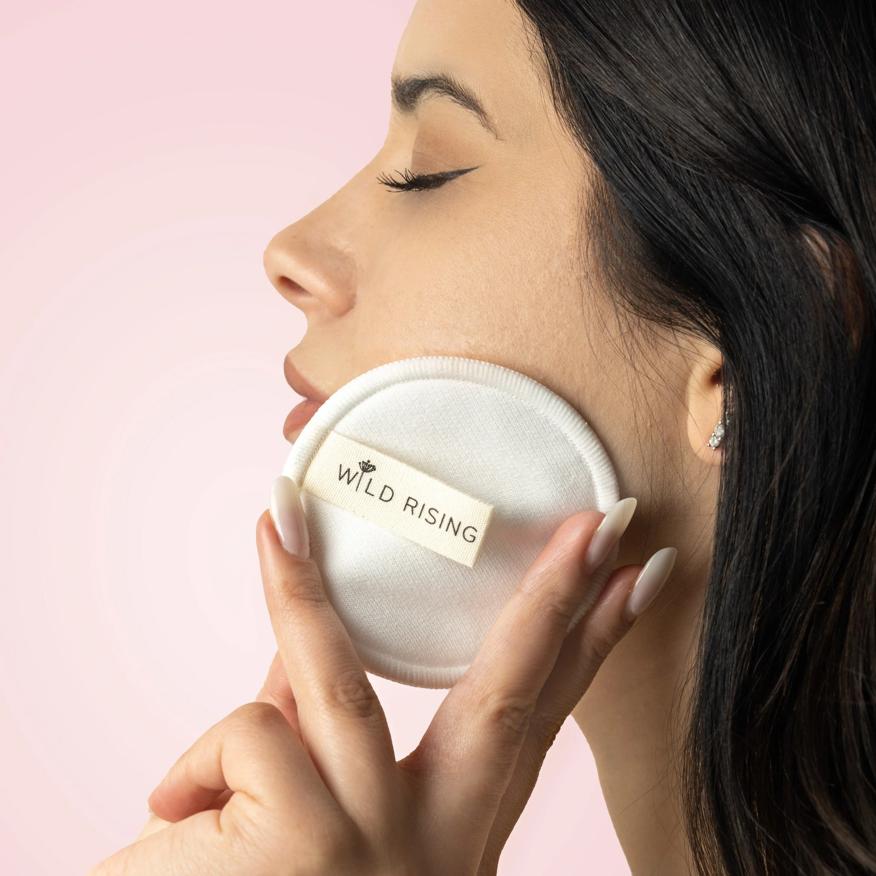 Wild Rising Skincare - 10 Organic Cotton Reusable Makeup Pads - Image 3