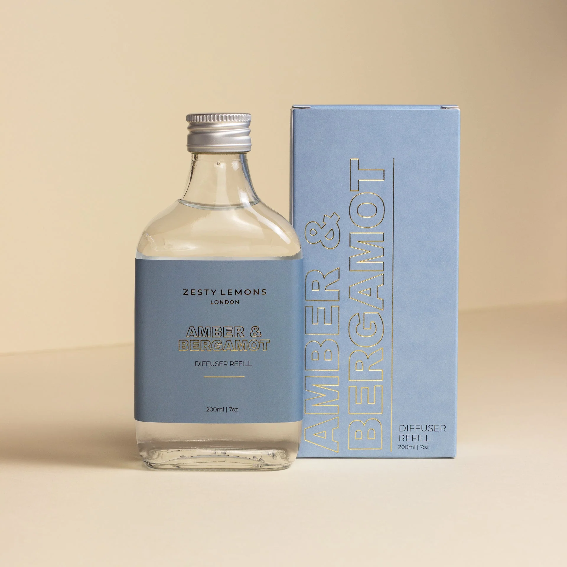 Zesty Lemons Amber & Bergamot: 200ml Diffuser Refill