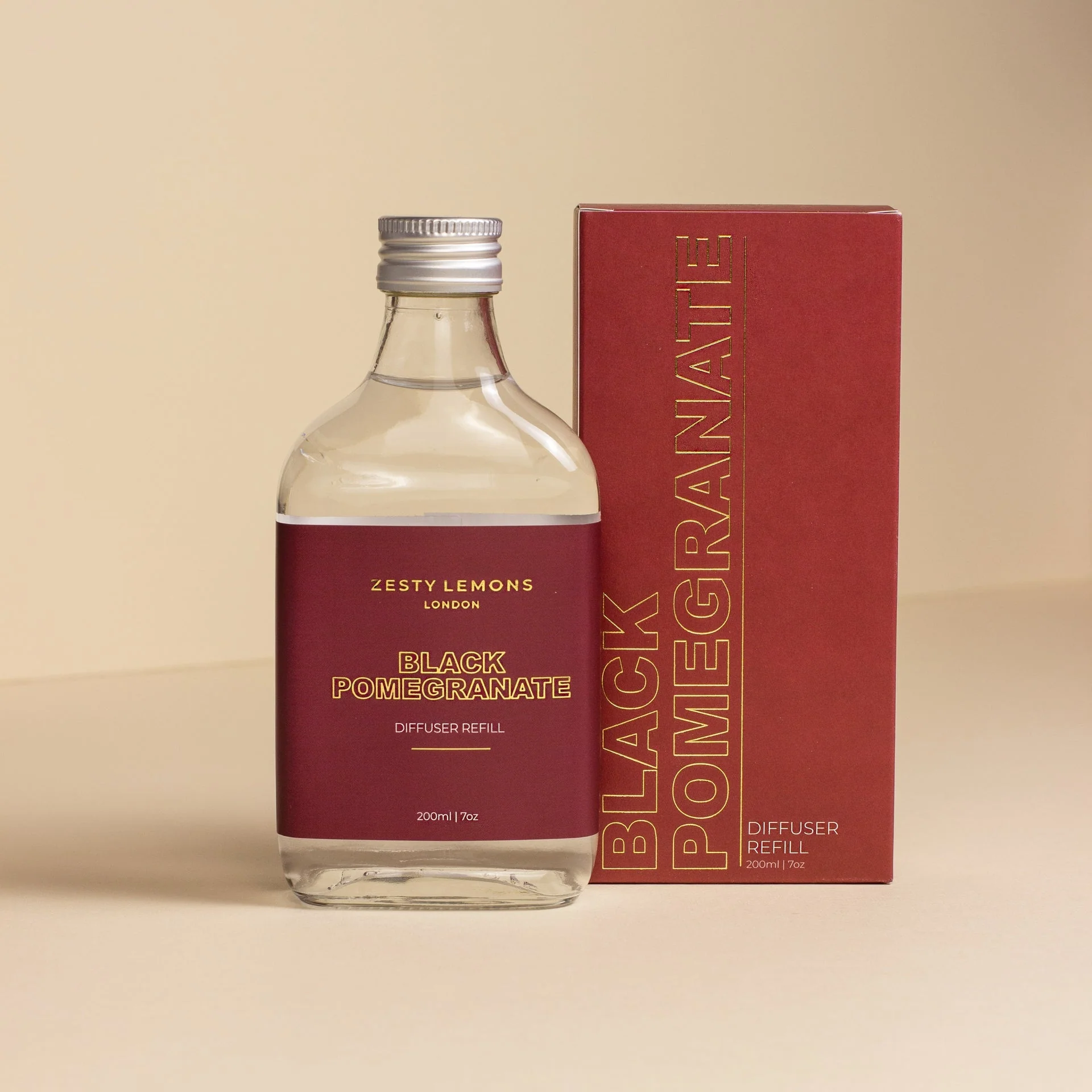 Zesty Lemons Black Pomegranate: 200ml Diffuser Refill - Image 2