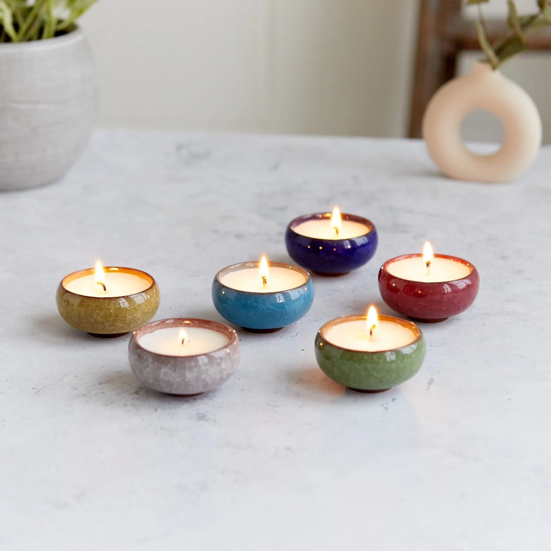 Zesty Lemons Kiln: Ceramic Tea Lights (Box of 6) - Image 2
