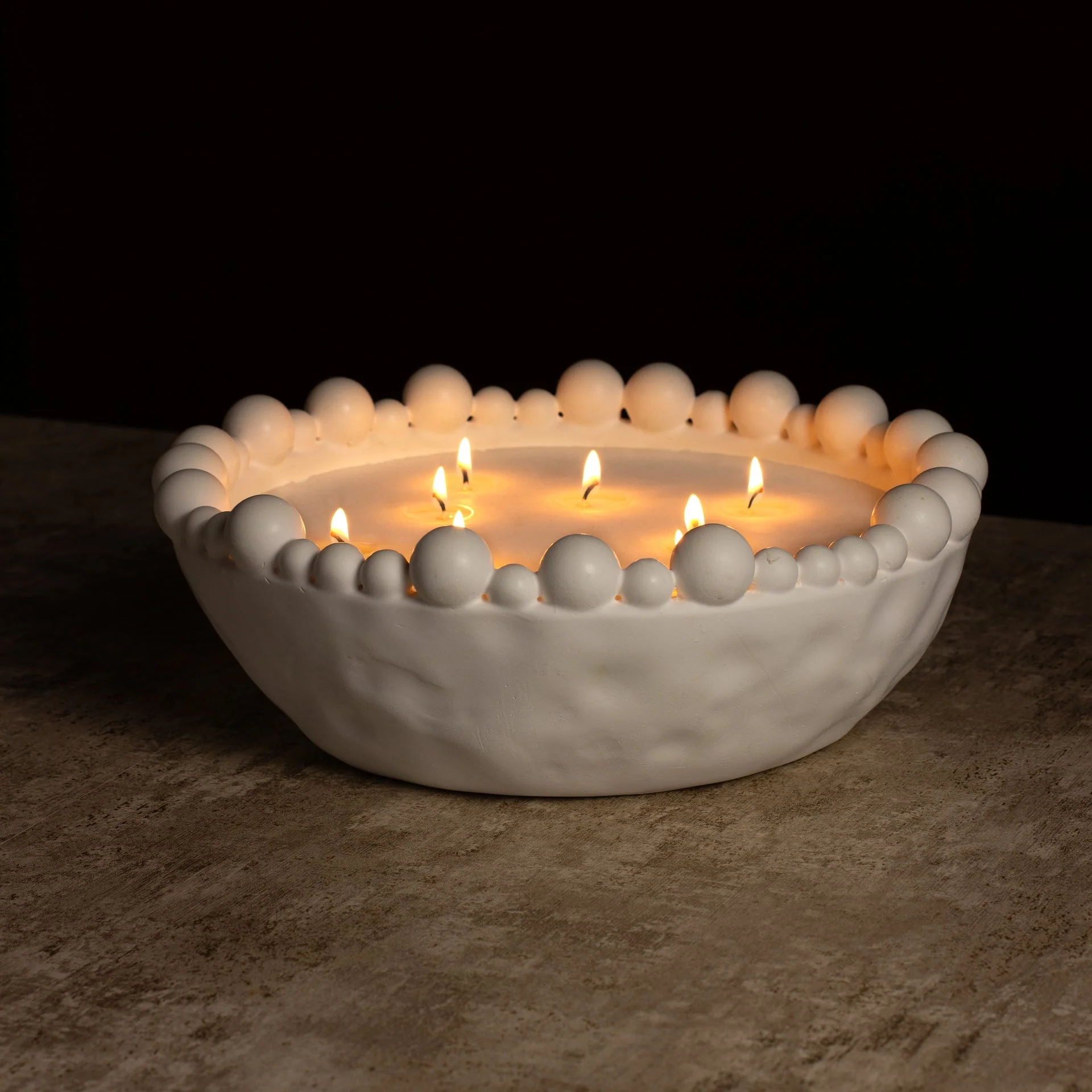 London Collective Statement Beaded Candle - Fig & Neroli